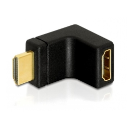 Adaptor HDMI T - M unghi 90 grade in sus, Delock 65072