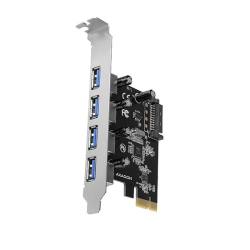 Adaptor PCIe x1 la 4x USB3.0, Axagon PCEU-430VL