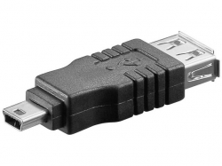 Adaptor USB 2.0 A mama la 5 pini mini B tata, miniUSB AF-MBM-BU