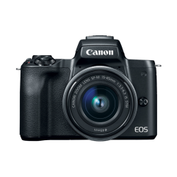 Aparat foto Mirrorless Canon EOS M50, 24.1MP, Black + Obiectiv EF-M 15-45 IS STM + Obiectiv EF-M 22 STM