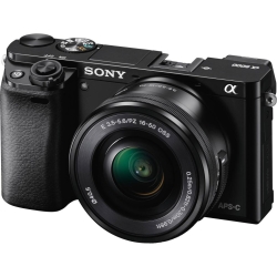 Aparat foto Mirrorless Sony Alpha A6000 L, 24.3MP, Negru + Obiectiv 16-50mm
