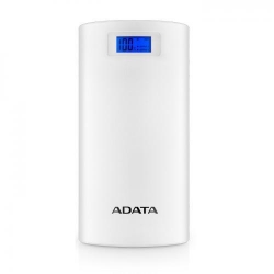 Baterie Portabila A-Data P20000D, 20000mAh, 2x USB, White