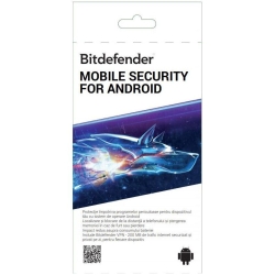Bitdefender Mobile Security 2021 for Android, 1user/1year, scratch card, Base Retail