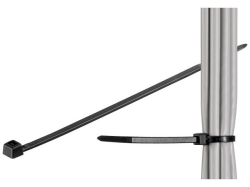 Brida (colier) 2.5x98mm, plastic, negru, pentru cabluri de exterior CTS 98-2,5-WR-BU100