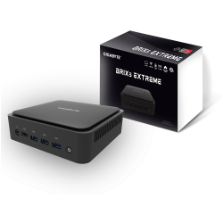Brix GB-BER3H-5300, Ryzen 3 5300U, Wi-Fi, BT, USB 3.2 Gen2, Slim, Negru, Barebone