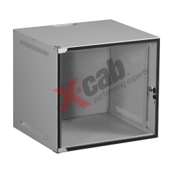 Cabinet metalic de perete 19”, tip rack wallmount, 6U 520x450 mm, Xcab WS Gri