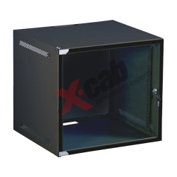 Cabinet metalic de perete 19”, tip rack wallmount, 6U 520x450 mm, Xcab WS Negru