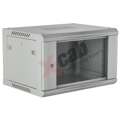 Cabinet metalic de perete 19”, tip rack wallmount, 6U 600x600 mm, Xcab S Gri