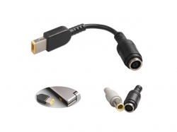 Cablu adaptor DC pentru notebook/laptop Lenovo de la mufa 7,9x5,5mm la dreptunghi 0,1m 90W DCC-90W/7955-RECTANGLE