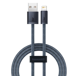CABLU alimentare si date Baseus Dynamic Series, Fast Charging Data Cable pt. smartphone, USB la Lightning Iphone 2.4A, 1m, braided, gri 