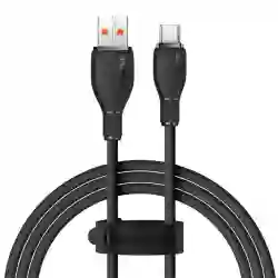 Cablu alimentare si date Baseus Pudding, USB la USB Type-C 100W, 2m, negru 