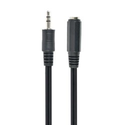 Cablu audio Gembird, 3.5mm jack male - 3.5mm jack female, 2m, Black