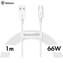 Cablu de date Baseus Superior CATYS-02 USB - USB-C, 1m, White