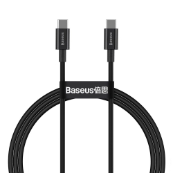 Cablu de date Baseus Superior, Fast Charging 100W, CATYS-B01, USB-C -> USB-C, 1m, Black