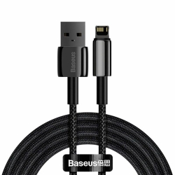 Cablu de date Baseus Tungsten CALWJ-A01 USB - Lightning, 2m, Black