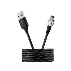 Cablu de date Canyon CNS-CFI8B, USB - Lightning, Black
