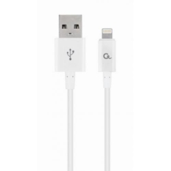 Cablu de date Gembird, USB 2.0 - Lightning, 2m, White