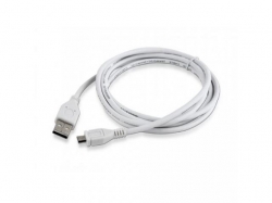 Cablu de date Gembird, USB - microUSB, 1.8m, White
