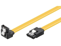 Cablu de date HDD SATA6 L la SATA6 L 90° cu clip, 30cm 90D-C/0,3-BU