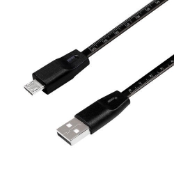 Cablu de date Logilink CU0158, USB 2.0 - MicroUSB, 1m, Black