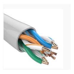 Cablu de retea U/UTP cat.5e, 8 fire din cupru 0.45mm, 305m, Tenda, albastru
