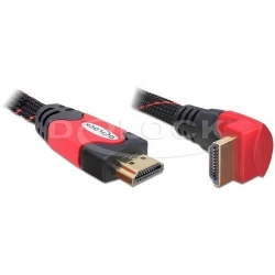 Cablu Delock HDMI Male - HDMI Male, Ethernet, 3m, Black-Red