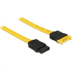 Cablu Delock Premium SATA3 7 pin male straight - SATA3 7 pin female straight, 30cm, Yellow
