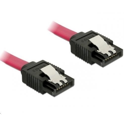 Cablu Delock SATA3 7 pin male straight - SATA3 7 pin male straight, 50cm, Red