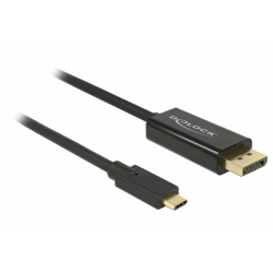 Cablu Delock USB-C Male - Displayport Male, 1m, Black