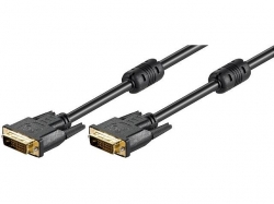 Cablu DVI-D dual link 3m DVI-D (24+1) tata la DVI-D (24+1) tata, contacte aurite MMG/3,0-BU