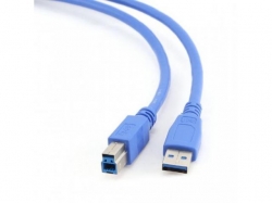 Cablu Gembird, 1x USB 3.0 A - 1x USB 3.0 B, 3m, Blue