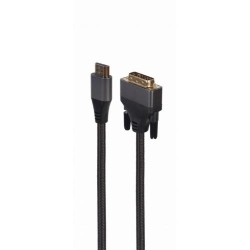 Cablu Gembird CC-HDMI-DVI-4K-6, HDMI - DVI, 1.8m, Black