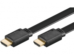 Cablu HDMI 3m HS (viteza inalta) HDMI A tata la HDMI tata A plat V1.4 contacte aurite, plat EGFL/3,0-BU