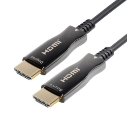 Cablu HDMI Active 20m Optical AOC 4K@60Hz cu fibra optica 2.0 de mare viteza, placat cu aur HDMI AOC4K/20,0-BL