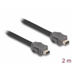 Cablu ix Industrial (A-coded) pentru Industry 4.0/IoT Cat.7 T-T 2m, Delock 82016