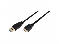 Cablu LogiLink CU0026, USB 3.0 Tip A Male - MicroUSB Tip B Male, 1m