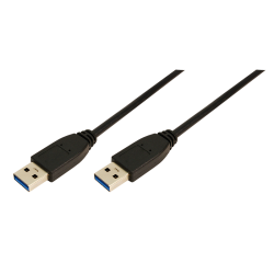 Cablu LogiLink CU0038, USB 3.0 Male - USB 3.0 Male, 1m, Black