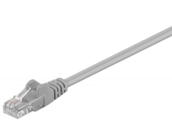 Cablu retea (patch) CAT5e UTP 15m 2xRJ45, neecranat, gri UTP-GY/15,0-BU