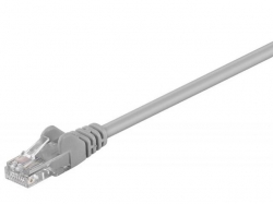 Cablu retea (patch) CAT5e UTP 30m 2xRJ45, neecranat, gri UTP-GY/30,0-BU