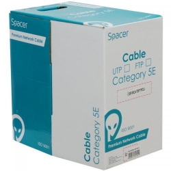 Cablu retea Spacer FTP, Cat5E, 305m, Full Cupru SP-RCAT5FTPCU