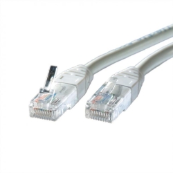 Cablu retea UTP Cat.5e gri 1m cupru, Roline 21.15.0501