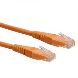 Cablu retea UTP Cat.6 orange 0.3m, Roline 21.15.1517