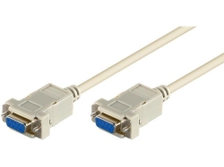 Cablu serial RS232 2m D-SUB 9 pini mama la D-SUB 9 pini mama, null modem 9FF-NM/2,0-BU