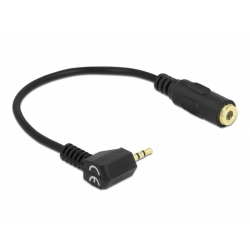Cablu Stereo jack 2.5 mm 3 pini la jack 3.5 mm 4 pini T-M unghi, Delock 65674
