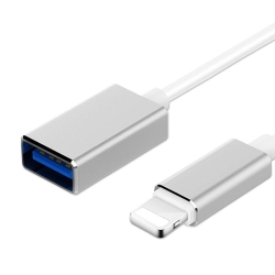 Cablu USB 0,1m A mama la Apple Lightning cu functie OTG IPH12 ADAP01-BL