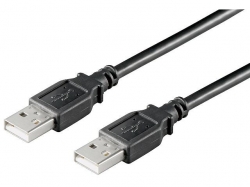 Cablu USB 2.0 3m A tata la A tata, negru  AM-AM A-LC-BK/3.0-BU