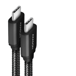 Cablu USB-C  la USB-C 3.2 Gen 1, 1.5m, PD 60W, 3A, Aluminiu, Impletit, Negru