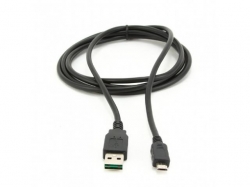 Cablu Gembird CC-mUSB2D-1M, USB2.0 - MicroUSB, 1m, Black