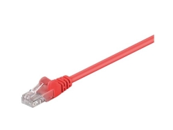 Cablu UTP cat5e mufat 0.25m patch cord, rosu; Cod EAN: 4040849686139