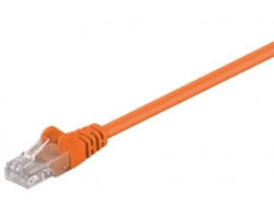 Cablu UTP mufat CAT 5 orange 0.25m; Cod EAN: 4040849952012